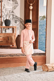 Baju Melayu Kids Luxury Bespoke Fit - Coral Cloud