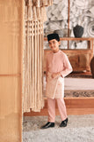 Baju Melayu Kids Luxury Bespoke Fit - Coral Cloud