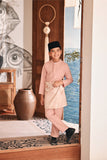 Baju Melayu Kids Luxury Bespoke Fit - Coral Cloud