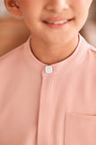 Baju Melayu Kids Luxury Bespoke Fit - Coral Cloud