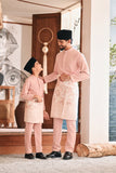 Baju Melayu Kids Luxury Bespoke Fit - Coral Cloud