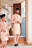 Baju Melayu Luxury Bespoke Fit - Coral Cloud