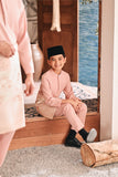 Baju Melayu Kids Luxury Bespoke Fit - Coral Cloud