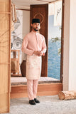 Baju Melayu Luxury Bespoke Fit - Coral Cloud