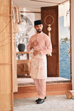 Baju Melayu Luxury Bespoke Fit - Coral Cloud