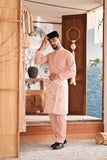 Baju Melayu Luxury Bespoke Fit - Coral Cloud