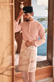 Baju Melayu Luxury Bespoke Fit - Coral Cloud