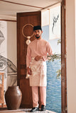 Baju Melayu Luxury Bespoke Fit - Coral Cloud