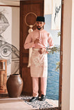 Baju Melayu Luxury Bespoke Fit - Coral Cloud