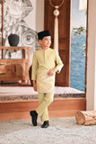 Baju Melayu Kids Luxury Bespoke Fit - Bog Green