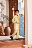 Baju Melayu Kids Luxury Bespoke Fit - Bog Green