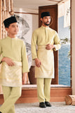 Baju Melayu Kids Luxury Bespoke Fit - Bog Green