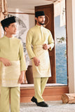 Baju Melayu Kids Luxury Bespoke Fit - Bog Green