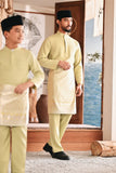 Baju Melayu Kids Luxury Bespoke Fit - Bog Green