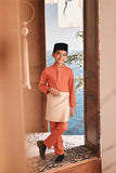 Baju Melayu Kids Luxury Bespoke Fit - Orange