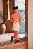 Baju Melayu Kids Luxury Bespoke Fit - Orange