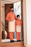 Baju Melayu Luxury Bespoke Fit - Orange