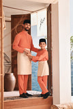 Baju Melayu Kids Luxury Bespoke Fit - Orange