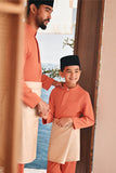 Baju Melayu Luxury Bespoke Fit - Orange