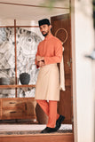 Baju Melayu Luxury Bespoke Fit - Orange