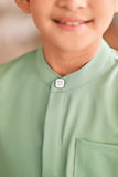 Baju Melayu Kids Luxury Bespoke Fit - Mint