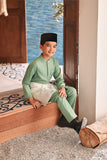 Baju Melayu Kids Luxury Bespoke Fit - Mint