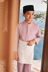 Baju Melayu Kids Luxury Bespoke Fit - Lilac