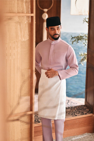 Baju Melayu Luxury Bespoke Fit - Lilac