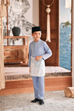 Baju Melayu Kids Luxury Bespoke Fit - Eventide Blue