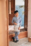 Baju Melayu Kids Luxury Bespoke Fit - Eventide Blue