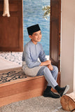 Baju Melayu Kids Luxury Bespoke Fit - Eventide Blue