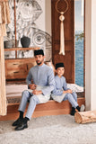 Baju Melayu Kids Luxury Bespoke Fit - Eventide Blue