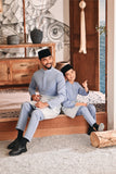 Baju Melayu Luxury Bespoke Fit - Eventide Blue