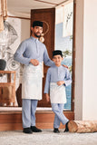 Baju Melayu Luxury Bespoke Fit - Eventide Blue