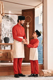 Baju Melayu Kids Luxury Bespoke Fit - Scarlet Red