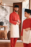 Baju Melayu Kids Luxury Bespoke Fit - Scarlet Red