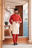 Baju Melayu Luxury Bespoke Fit - Scarlet Red