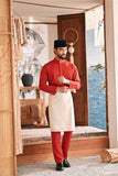 Baju Melayu Luxury Bespoke Fit - Scarlet Red