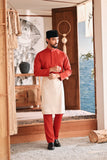 Baju Melayu Luxury Bespoke Fit - Scarlet Red