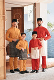 Baju Melayu Kids Luxury Bespoke Fit - Inca Gold