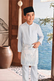 Baju Melayu Kids Luxury Bespoke Fit - Baby Blue