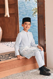 Baju Melayu Kids Luxury Bespoke Fit - Baby Blue