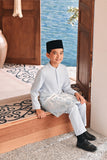 Baju Melayu Kids Luxury Bespoke Fit - Baby Blue