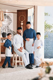 Baju Melayu Kids Luxury Bespoke Fit - Baby Blue