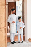 Baju Melayu Kids Luxury Bespoke Fit - Baby Blue