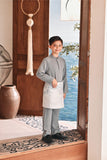 Baju Melayu Kids Luxury Bespoke Fit - Limestone