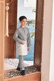 Baju Melayu Kids Luxury Bespoke Fit - Limestone