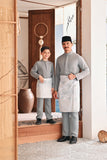 Baju Melayu Kids Luxury Bespoke Fit - Limestone