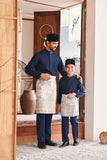 Baju Melayu Luxury Bespoke Fit - Navy