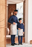 Baju Melayu Kids Luxury Bespoke Fit - Navy